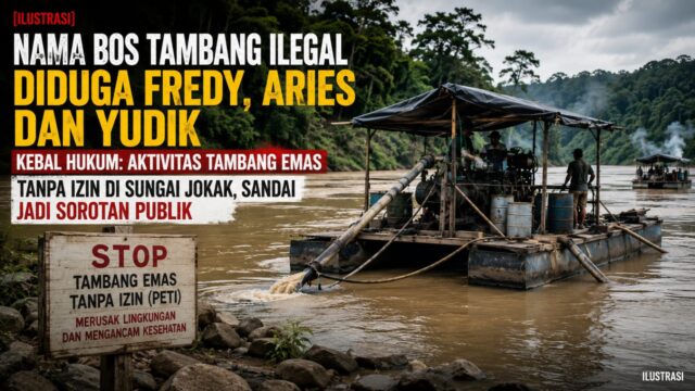 Diduga PETI Ilegal di Sungai Jokak Ketapang Libatkan F, A dan Y, Warga Soroti Lemahnya Penegakan Hukum!