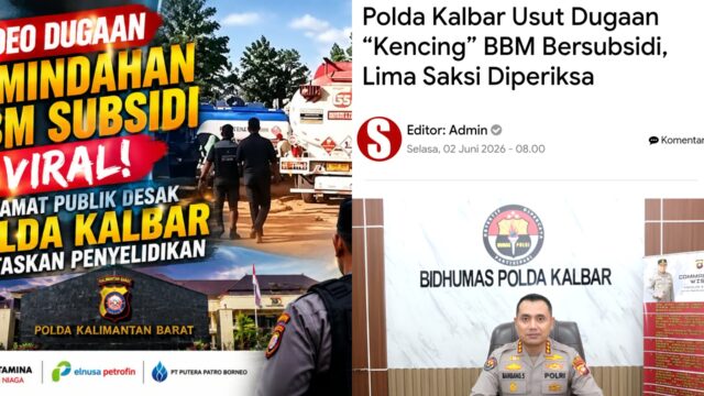 Dugaan Penyalahgunaan Distribusi BBM Subsidi, Pengamat Publik Minta Polda Kalbar Transparan